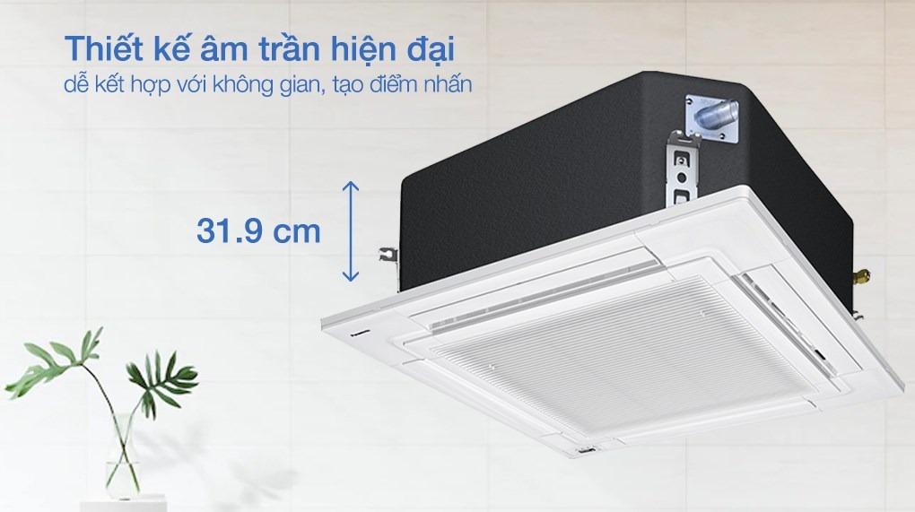 Điều hòa âm trần Cassette 4 hướng thổi Panasonic 1 chiều Inverter 47.800btu S-3448PU3H/U-48PR1H5